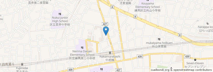 Mapa de ubicacion de 中村橋耳鼻咽喉科クリニック en 日本, 东京都/東京都, 練馬区.