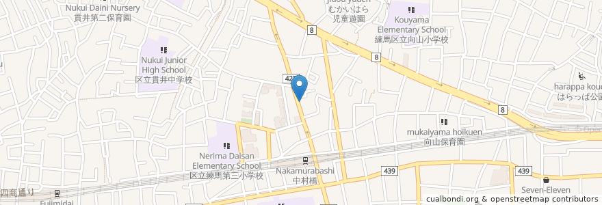 Mapa de ubicacion de ラーメン愉悦処 似星 en اليابان, 東京都, 練馬区.