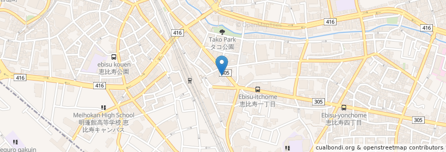 Mapa de ubicacion de Footnik en اليابان, 東京都, 渋谷区, 渋谷区.