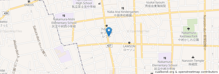 Mapa de ubicacion de つちやハートクリニック en Japón, Tokio, Nerima.
