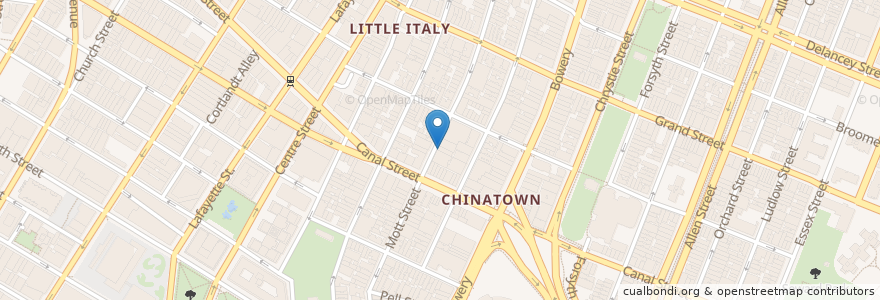 Mapa de ubicacion de Shanghai Dumpling en Соединённые Штаты Америки, Нью-Йорк, Нью-Йорк, Округ Нью-Йорк, Манхэттен, Manhattan Community Board 3, Manhattan Community Board 2.