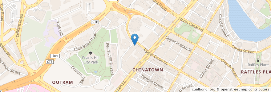 Mapa de ubicacion de Chinatown Complex Foodcourt en Singapur, Central.