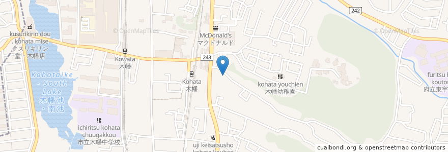 Mapa de ubicacion de 松田調剤薬局 en Japão, 京都府, 宇治市.