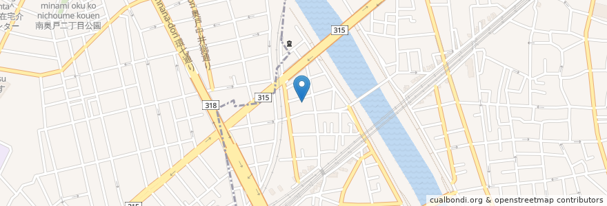 Mapa de ubicacion de 大黒山常福寺 en Japón, Tokio, Katsushika.