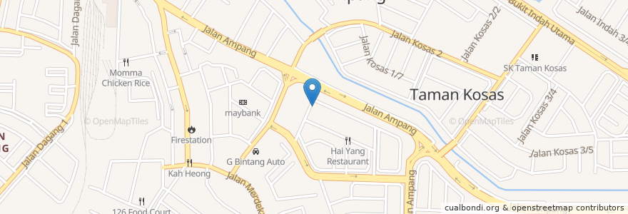 Mapa de ubicacion de Tabung Haji en 马来西亚, 雪兰莪州, Majlis Perbandaran Ampang Jaya.