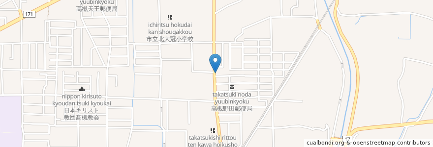Mapa de ubicacion de いづみ en Japão, 大阪府, 高槻市.