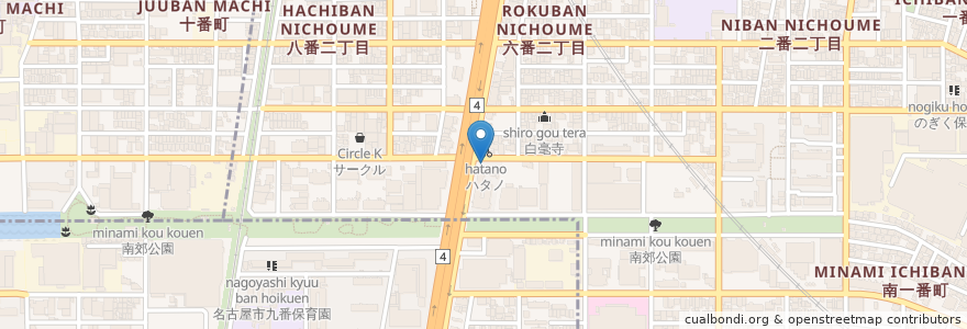Mapa de ubicacion de たかしま歯科医院 en Japón, Prefectura De Aichi, Nagoya, 熱田区.