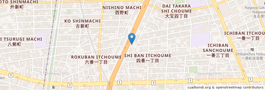 Mapa de ubicacion de さいとう歯科 en Japan, 愛知県, Nagoya, 熱田区.