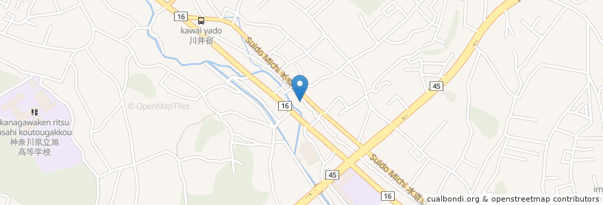 Mapa de ubicacion de 虎渓歯科医院 en Япония, Канагава, Йокогама, Асахи.