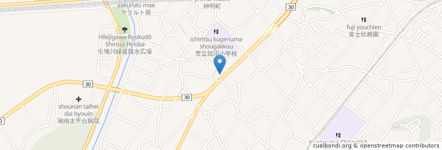 Mapa de ubicacion de エネオス en ژاپن, 神奈川県, 藤沢市.