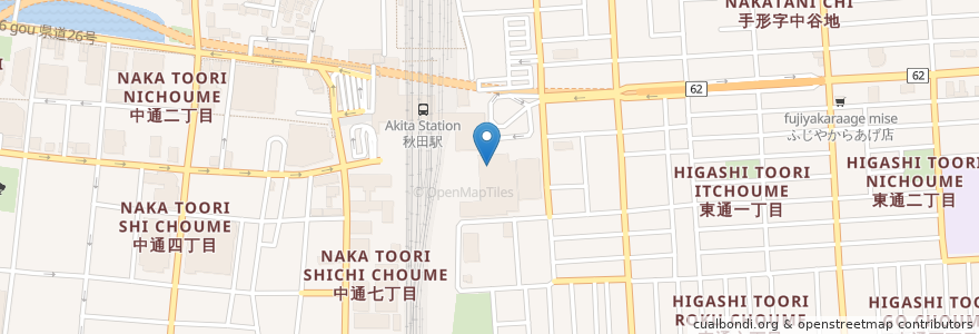 Mapa de ubicacion de コミックバスター アルヴェ秋田駅東口店 en Japon, Préfecture D'Akita, Akita.