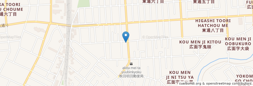 Mapa de ubicacion de 皮膚科・泌尿器科 石田医院 en Jepun, 秋田県, 秋田市.