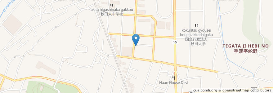 Mapa de ubicacion de すみよし歯科医院 en Japonya, 秋田県, 秋田市.