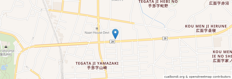 Mapa de ubicacion de Bar Garage en 日本, 秋田県, 秋田市.