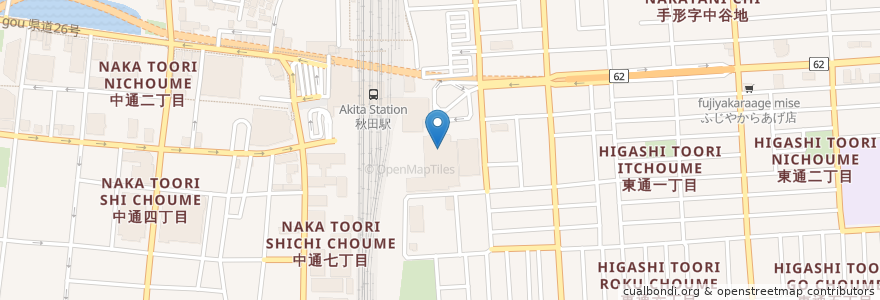 Mapa de ubicacion de アルヴェいわま薬局 en Japon, Préfecture D'Akita, Akita.