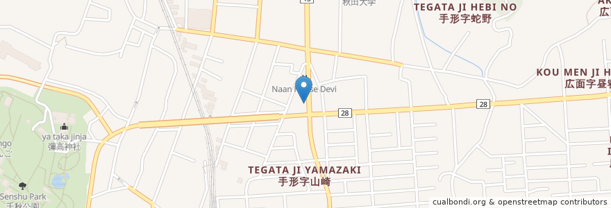 Mapa de ubicacion de 居酒屋うたう猫 en Jepun, 秋田県, 秋田市.
