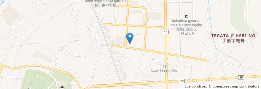 Mapa de ubicacion de お肌のクリニック en 일본, 아키타현, 秋田市.