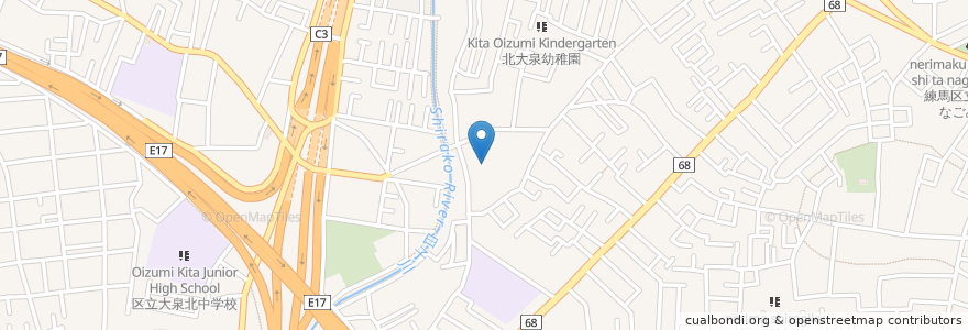 Mapa de ubicacion de 陽和病院 en Япония, Токио, Нерима.