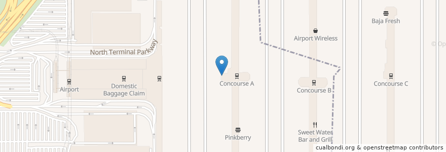 Mapa de ubicacion de Piano Bar en 美利坚合众国/美利堅合眾國, 喬治亞州, Clayton County, College Park.