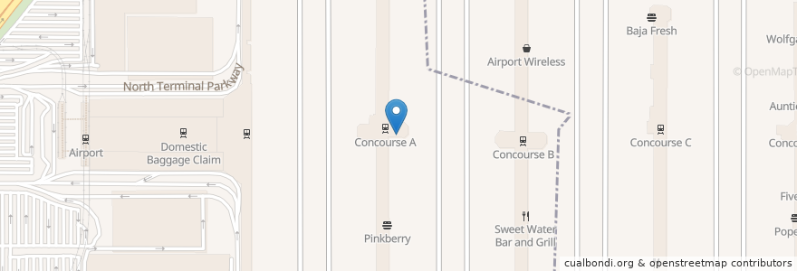 Mapa de ubicacion de Cafe Brioche en ایالات متحده آمریکا, جورجیا, Clayton County, College Park.