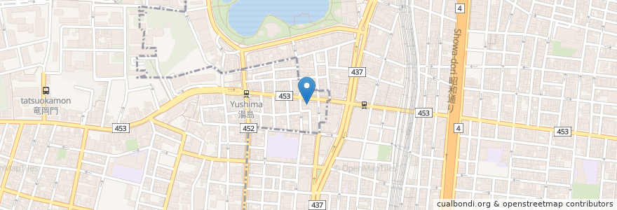 Mapa de ubicacion de パンゲア en Japan, 東京都, 台東区.