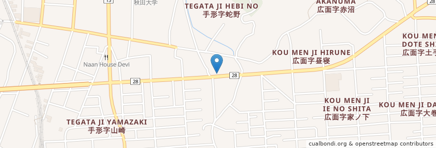 Mapa de ubicacion de Koala en اليابان, أكيتا, 秋田市.