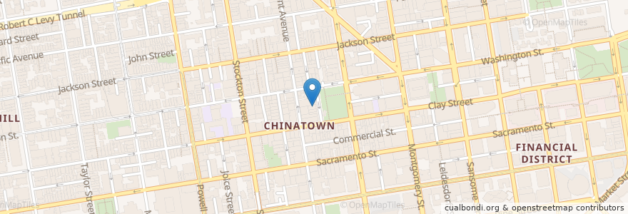 Mapa de ubicacion de Chinese Congregational Church en Vereinigte Staaten Von Amerika, Kalifornien, San Francisco, San Francisco.