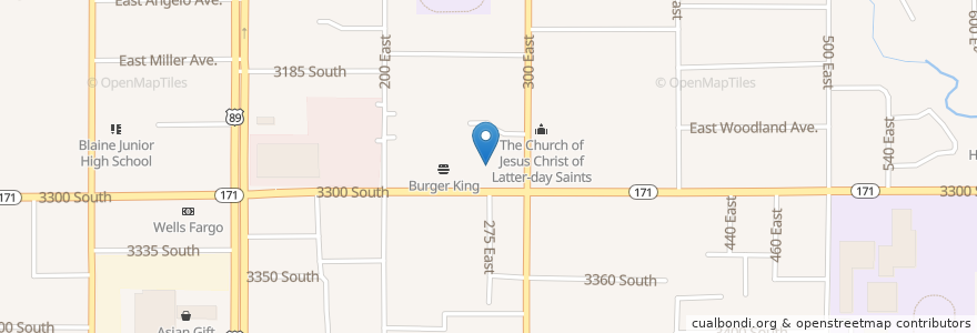 Mapa de ubicacion de Big Daddy Pizza en الولايات المتّحدة الأمريكيّة, يوتا, Salt Lake County, South Salt Lake.