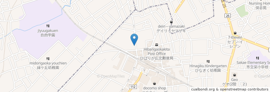 Mapa de ubicacion de 栄屋うどん店 en Japonya, 東京都.