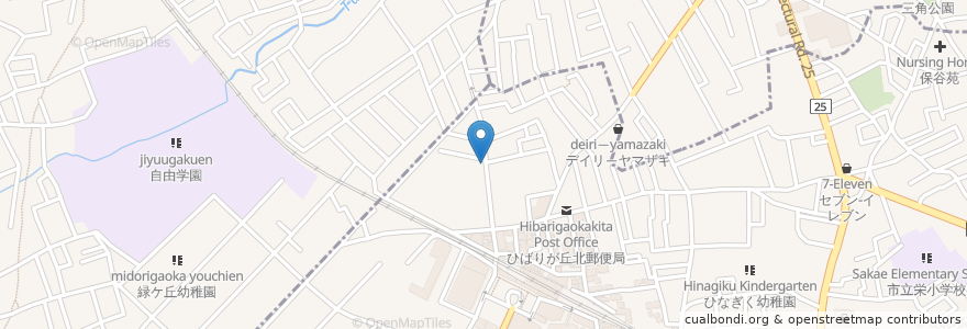 Mapa de ubicacion de 伊勢屋 en Japonya, 東京都.