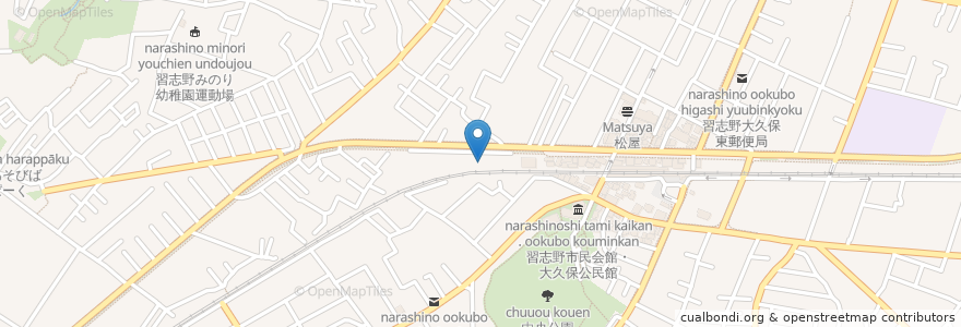 Mapa de ubicacion de 花見調剤薬局 en اليابان, 千葉県, 習志野市.