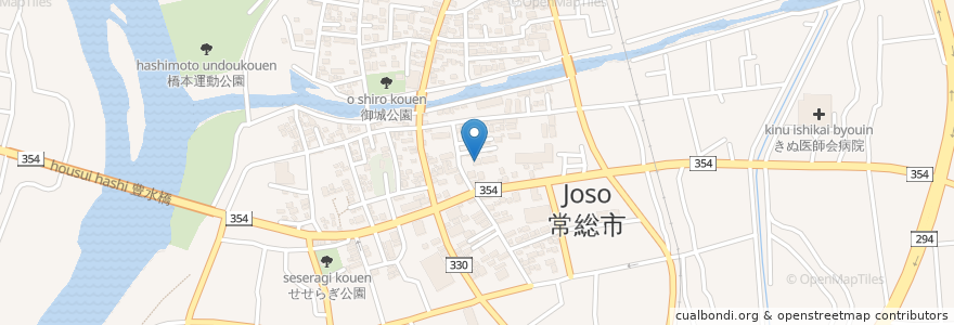 Mapa de ubicacion de 桜橋クリニック en Japão, 茨城県, 常総市.