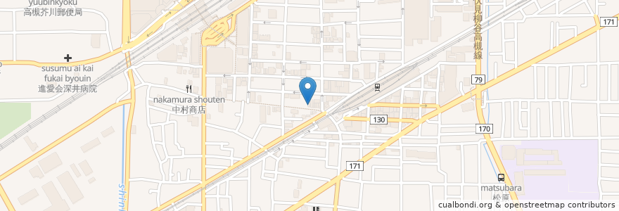 Mapa de ubicacion de ゆったりソファ×イタリアンバル Stera en Japonya, 大阪府, 高槻市.