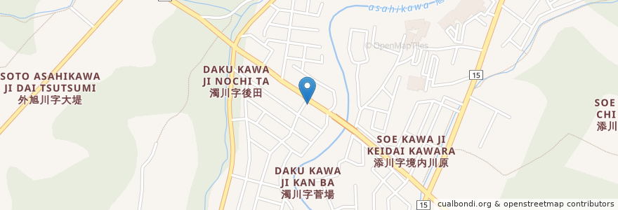 Mapa de ubicacion de 十全歯科医院 en 日本, 秋田県, 秋田市.