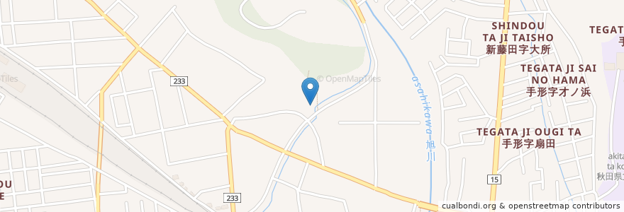 Mapa de ubicacion de 石成歯科医院 en 日本, 秋田県, 秋田市.