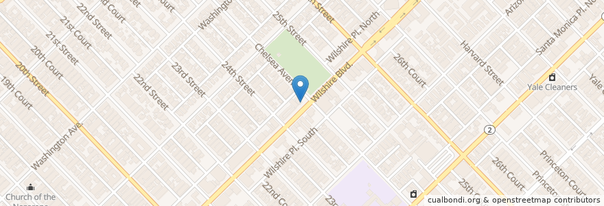 Mapa de ubicacion de Jack in the Box en Stati Uniti D'America, California, Los Angeles County.