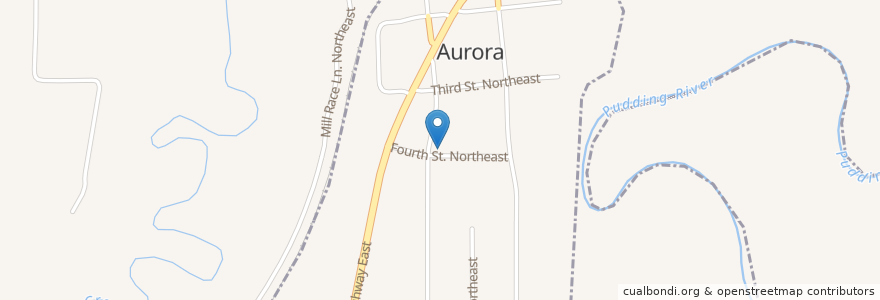 Mapa de ubicacion de Aurora Police Department en Vereinigte Staaten Von Amerika, Oregon, Marion County, Aurora.