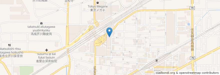Mapa de ubicacion de ドトールコーヒーショップ en ژاپن, 大阪府, 高槻市.