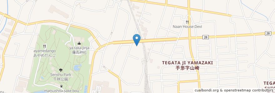 Mapa de ubicacion de 秋田大神宮 en Япония, Акита, 秋田市.
