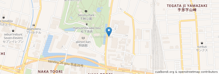 Mapa de ubicacion de ファーマックスくぼた薬局 en Japan, 秋田県, 秋田市.
