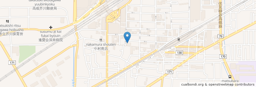 Mapa de ubicacion de ジャンカラ 高槻店 en ژاپن, 大阪府, 高槻市.