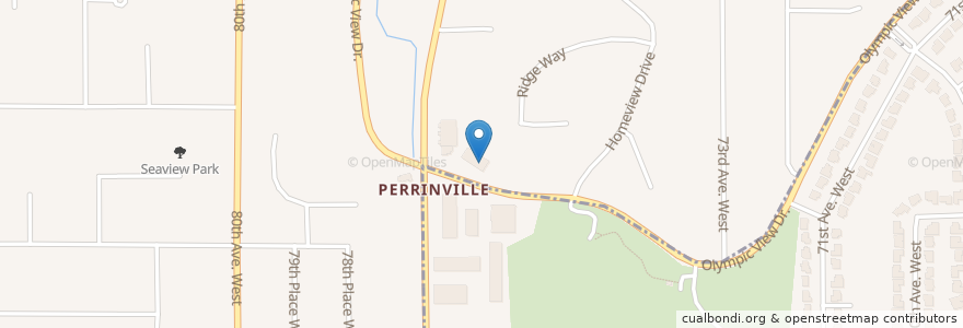 Mapa de ubicacion de Perrinville Family Dentistry en Estados Unidos Da América, Washington, Snohomish County.