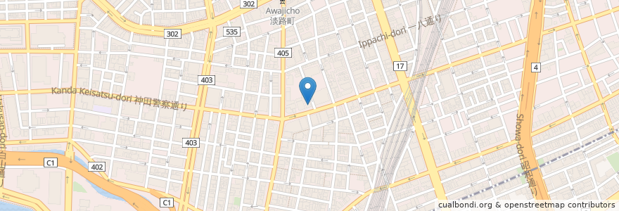 Mapa de ubicacion de 茶空楽 en اليابان, 東京都, 千代田区.
