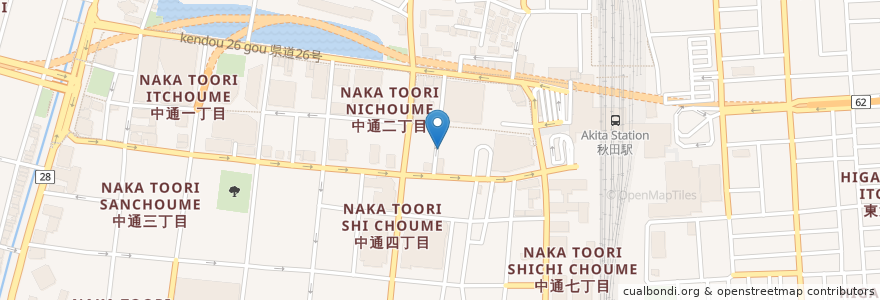 Mapa de ubicacion de イタリア酒場 アーティチョーク en 日本, 秋田県, 秋田市.