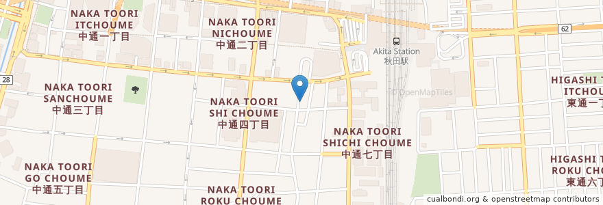 Mapa de ubicacion de 酒菜花がすみ en Japão, 秋田県, 秋田市.