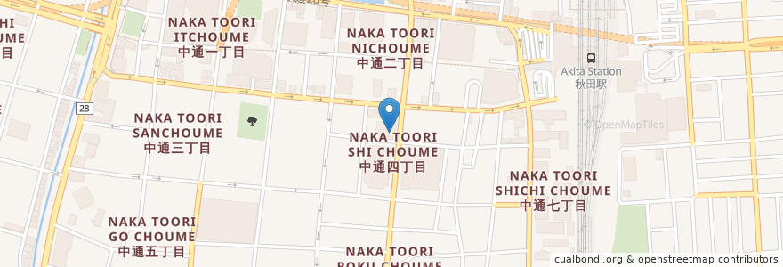 Mapa de ubicacion de ジャムハウス en 日本, 秋田県, 秋田市.