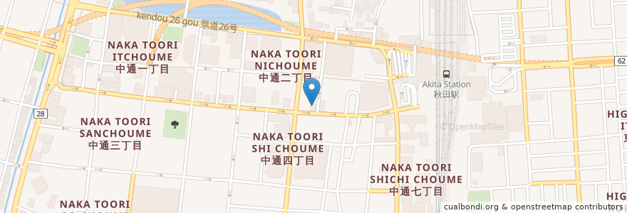 Mapa de ubicacion de だんまや水産 秋田駅前店 en Japão, 秋田県, 秋田市.