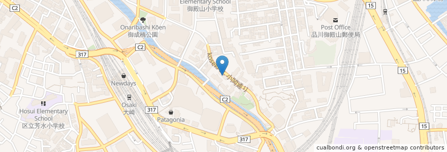 Mapa de ubicacion de 大崎こどもハート・アレルギークリニック en Japonya, 東京都, 品川区.