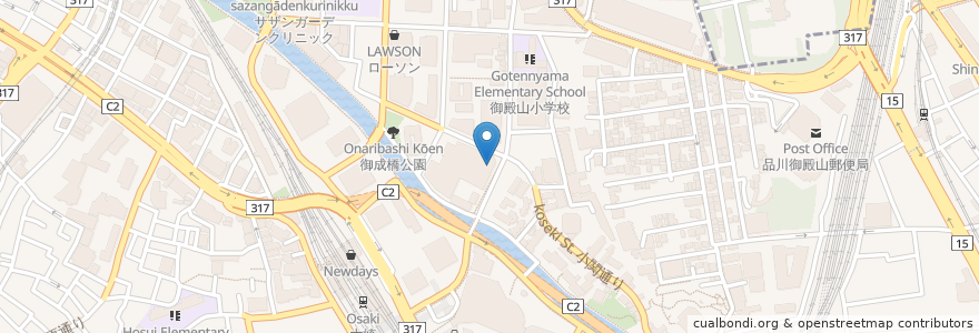 Mapa de ubicacion de 鮮や一夜 en 일본, 도쿄도, 品川区.