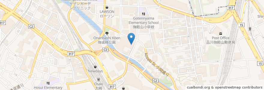 Mapa de ubicacion de 南部どり en Japan, Tokio, 品川区.